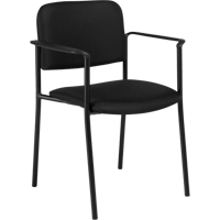Stacking Chairs, Fabric, 32" High, 300 lbs. Capacity, Black Pathway Supply LP