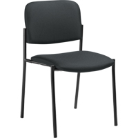 Armless Stacking Chairs, Fabric, 32" High, 300 lbs. Capacity, Charcoal Pathway Supply LP