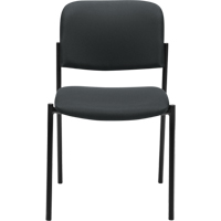 Armless Stacking Chairs, Fabric, 32" High, 300 lbs. Capacity, Charcoal Pathway Supply LP