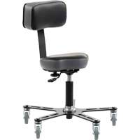 SF150 Ergonomic Chair, Vinyl Seat, Black Pathway Supply LP