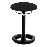 Twixt Ergonomic Chair, Stationary, Adjustable, 17" - 22", Polyester Mesh Seat, Black Pathway Supply LP