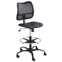 Vue Ergonomic Stool, Vinyl, Black, 250 lbs. Capacity Pathway Supply LP