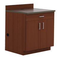 Modular Base Cabinet, Melamine, 39" H x 36" W x 25" D, Mahogany Pathway Supply LP