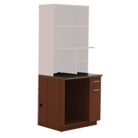 Modular Cabinet, Melamine, 39" H x 36" W x 25" D, Mahogany Pathway Supply LP