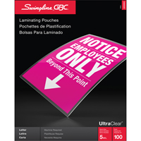 Swingline UltraClear Laminating Letter Pouches Pathway Supply LP