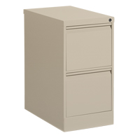 Vertical Filing Cabinet, Steel, 2 Drawers, 15-1/7" W x 25" D x 29" H, Beige Pathway Supply LP