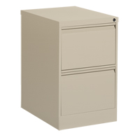 Vertical Filing Cabinet, Steel, 2 Drawers, 18-1/7" W x 25" D x 29" H, Beige Pathway Supply LP
