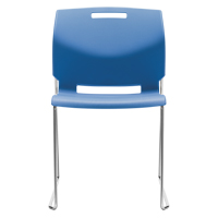 Chair, Plastic, 32-1/2" High, 300 lbs. Capacity, Blue Pathway Supply LP