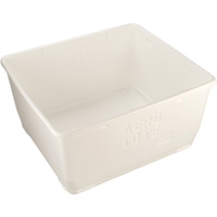 Contenant de rangement pour la nourriture, Plastique, Capacit&eacute; de 108 gal., Blanc Pathway Supply LP