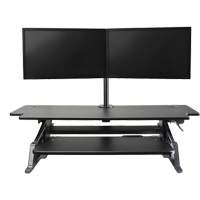 Goya Sit-Stand Workstation, Desktop Unit, 20" H x 42" W x 16" D, Black Pathway Supply LP