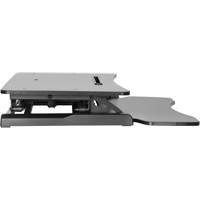 Goya Sit-Stand Workstation, Desktop Unit, 22" H x 31-1/2" W x 24" D, Black Pathway Supply LP