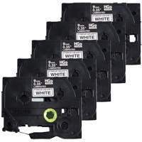 Laminated Tape, 9 mm x 8 m, Black on White Pathway Supply LP