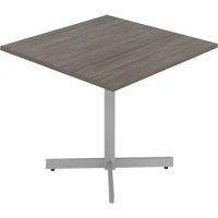Cafeteria Table, 36" L x 36" W x 29-1/2" H, 1" Top, Laminate, Grey/White Pathway Supply LP