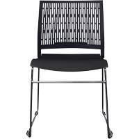 Activ Series Stacking Chairs, Polypropylene, 32-3/8" High, 275 lbs. Capacity, Black Pathway Supply LP