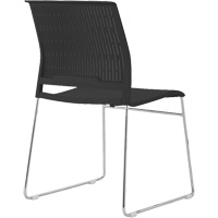 Stacking Chairs, Polypropylene, 32-3/8" High, 250 lbs. Capacity, Black Pathway Supply LP