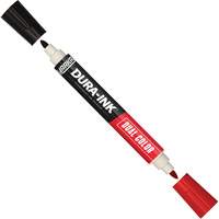 Markal&reg; Dura-Ink&reg; Dual Colour Permanent Ink Marker, Black/Red, Bullet Tip Pathway Supply LP