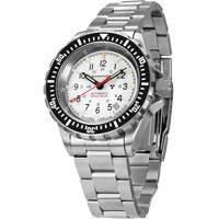 Arctic Edition Large Diver's Automatic GSAR Watch with Stainless Steel Bracelet, Digital, Battery Operated, 41 mm, Silver Pathway Supply LP