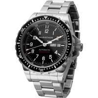 Jumbo Day/Date Automatic Watch with Stainless Steel Bracelet, Digital, Battery Operated, 46 mm, Silver Pathway Supply LP