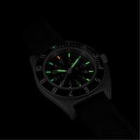 Steel Navigator Watch on 3-Piece Rubber Strap Kit, Digital, Battery Operated, 41 mm, Black Pathway Supply LP