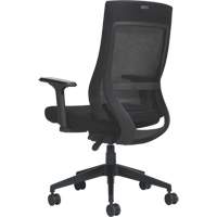 Chaise &agrave; dossier moyen avec m&eacute;canisme &agrave; basculement synchronis&eacute; &agrave; d&eacute;tection de poids , Mailles, Noir Pathway Supply LP