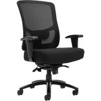 Chaise &agrave; dossier haut avec m&eacute;canisme &agrave; basculement synchronis&eacute; robuste Raven 400, Mailles, Noir, Capacit&eacute; 400 lb Pathway Supply LP