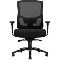 Chaise &agrave; dossier haut avec m&eacute;canisme &agrave; basculement synchronis&eacute; robuste Raven 400, Mailles, Noir, Capacit&eacute; 400 lb Pathway Supply LP