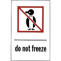 "Do Not Freeze" Special Handling Labels, 6" L x 4" W, Red on White Pathway Supply LP