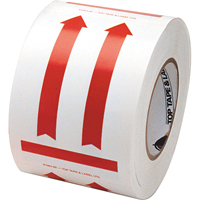 This Side Up Pictogram Special Handling Labels, 6" L x 4" W, Red on White Pathway Supply LP