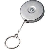 Original Series Retractable Keychain, Chrome, 24" Cable, Belt Clip Attachment Pathway Supply LP