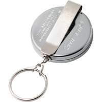 Original Series Retractable Keychain, Chrome, 24" Cable, Belt Clip Attachment Pathway Supply LP