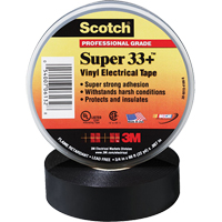 Scotch&reg; Super 33 Tape, 19 mm (3/4") x 20.1 m (66'), Black, 7 mils Pathway Supply LP