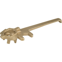 Deluxe Plug Wrenche, 1-1/4" Opening, 9" Handle, Non-sparking brass alloy Pathway Supply LP