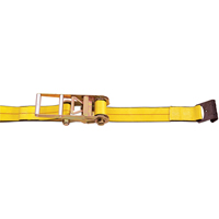 Ratchet Straps, Flat Hook, 3" W x 30' L, 5400 lbs. (2450 kg) Working Load Limit Pathway Supply LP