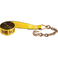 Winch Straps, Chain Anchor, 3" W x 30' L, 5400 lbs. (2450 kg) Working Load Limit Pathway Supply LP
