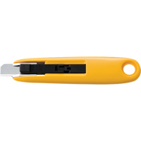 Compact Self-Retracting Safety Knife, 11 mm, Carbon Steel, Plastic Handle Pathway Supply LP