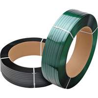 Feuillard vert, Polyester, 5/8" la x 3800' lo, Vert, Calibre Manuel Pathway Supply LP