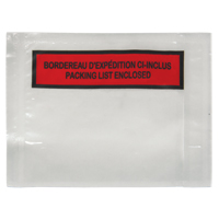 Packing List Envelope, 4-1/2" L x 5-1/2" W, Backloading Style Pathway Supply LP