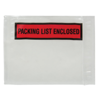 Packing List Envelope, 4-1/2" L x 5-1/2" W, Backloading Style Pathway Supply LP