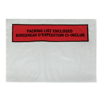 Pochette pour bordereau d'exp&eacute;dition, 7" lo x 5-1/2" la, Style Insertion par l'arri&egrave;re Pathway Supply LP