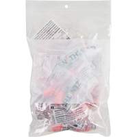 White Block Poly Bags, Reclosable, 9" x 6", 2 mils Pathway Supply LP