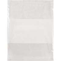 Sacs en poly avec espace inscriptible blanc, Refermable, 15" x 12", 2 mils Pathway Supply LP