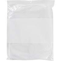 Sacs en poly avec espace inscriptible blanc, Refermable, 15" x 12", 2 mils Pathway Supply LP