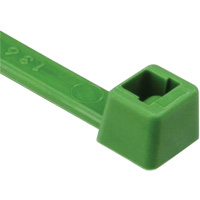 T Series Cable Ties, 8" Long, 50 lbs. Tensile Strength, Green Pathway Supply LP