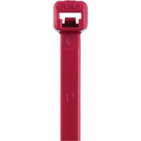 T Series Cable Ties, 8" Long, 50 lbs. Tensile Strength, Red Pathway Supply LP