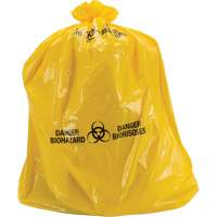 Waste Bags, Bio-Hazard, 60" L x 36" W, 6 mils Pathway Supply LP