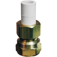 Transition Adapter, 1/2" Dia., Brass/CPVC Pathway Supply LP