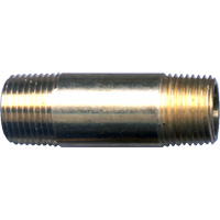 Long Pipe Nipple, Brass, 1/4", NPT x NPT Pathway Supply LP