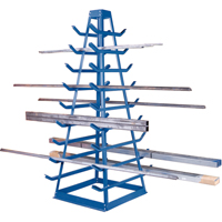 Supports pour tuyaux - Rangement horizontal, Horizontal, 9 Niveaux, 18" la x 40" p x 84" h, 1800 lb Cap. Pathway Supply LP