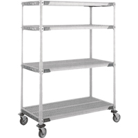 Chariot MetroMax i sur roulettes &agrave; tige, 4 tiers, 18" x 69" x 36", Capacit&eacute; 900 lb Pathway Supply LP