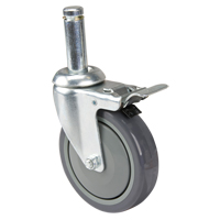 Roulette pour &eacute;tag&egrave;re en treillis chromat&eacute; Pathway Supply LP